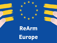 Logo ReArm Europe avec le drapeau européen